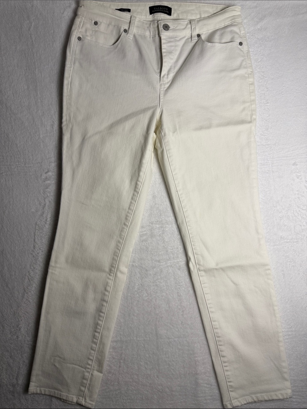 Talbots Women's Skinny Jeans in Ivory Cream